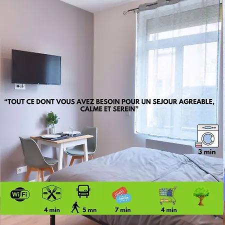 Apartamento Zenkaserenity-ferme Paisible Centre Chu-wifi-pro *